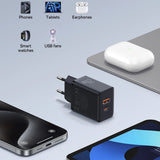 Incarcator Baseus (P10111403213-00), USB, Type-C, Fast Charge 20W, Moon White