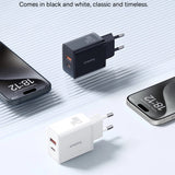 Incarcator Baseus (P10111403213-00), USB, Type-C, Fast Charge 20W, Moon White