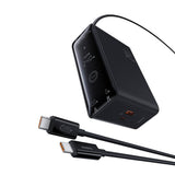 Incarcator Baseus Charging Station (P10163901113-00), GaN, 3x USB-C, USB, DC, 240W, 1m, Negru