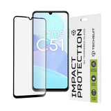 Folie de protectie Techsuit 111D Full Cover / Full Glue Glass compatibil cu Realme C51 / Note 50, Negru