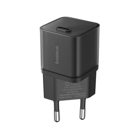 Incarcator Baseus Gallium Nitride (P10162504113-00), GaN5S, Type-C, Fast Charge, 30W, Negru