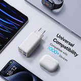 Incarcator Baseus GaN6 Pro (P10162705212-00), Type-C Cable Included, 2x USB, 2x Type-C, 100W, 100W, 20V, 5A, 1m, Alb