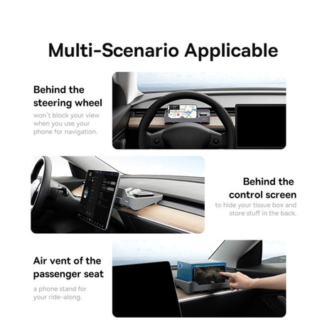 Gadget Baseus Car Organizer T-Space (C20251301811-00), ETC Card Reader, Phone Holder, Gri