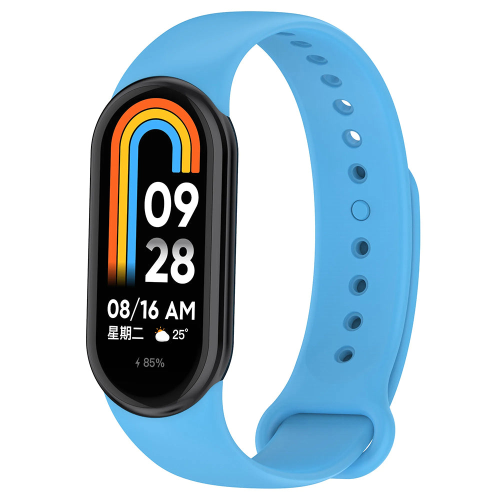 Curea smartwatch Techsuit Watchband (W014) compatibil cu Xiaomi Mi Band 8 / 8 NFC / 9 / 9 NFC / 10, Albastru Cer