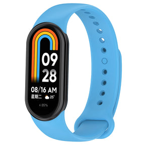 Curea smartwatch Techsuit Watchband (W014) compatibil cu Xiaomi Mi Band 8 / 8 NFC / 9 / 9 NFC / 10, Albastru Cer