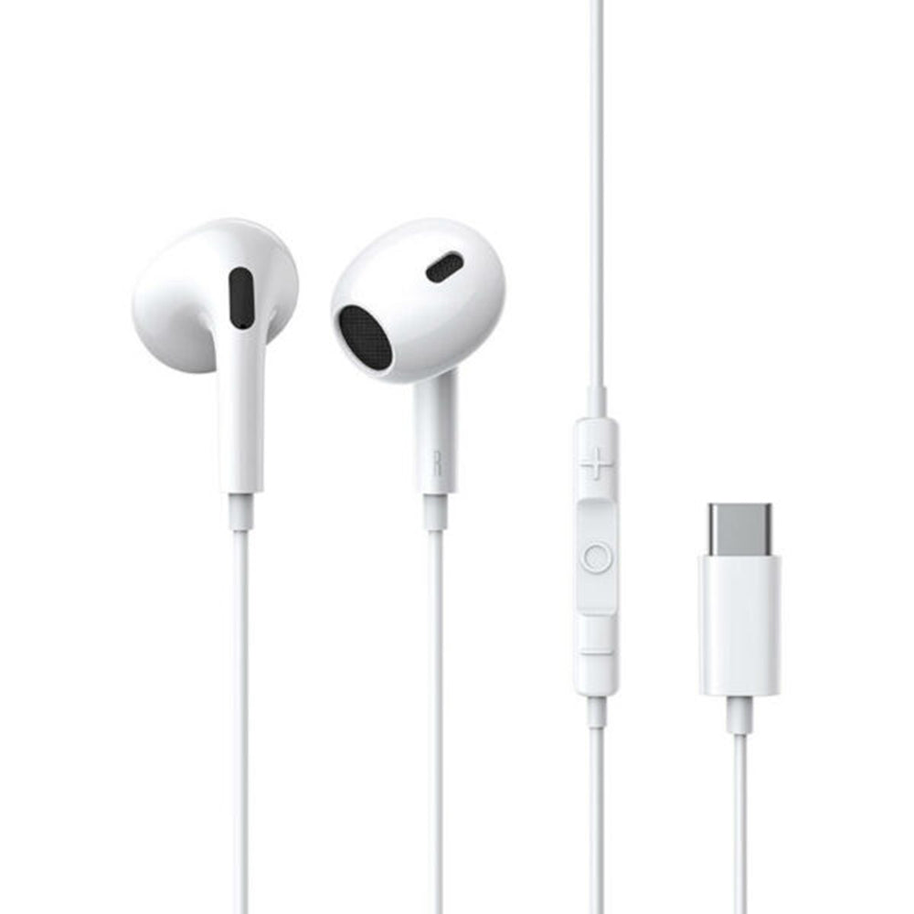 Casti Baseus Wired Earphones Encok CZ17 (A00170000213-Z1), Type-C, half-in-ear, 1.1m, 20Hz-20kHz, Moon White
