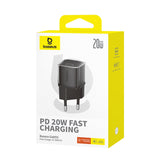 Incarcator Baseus (P10162503113-00), GaN5S, Type-C, 20W, Negru