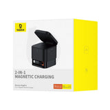 Incarcator Baseus Charging Station (P10264100123-00), Cube Shape, MagSafe, Qi, Type-C, 25W, Negru
