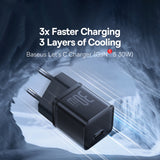Incarcator Baseus Gallium Nitride (P10162504113-00), GaN5S, Type-C, Fast Charge, 30W, Negru