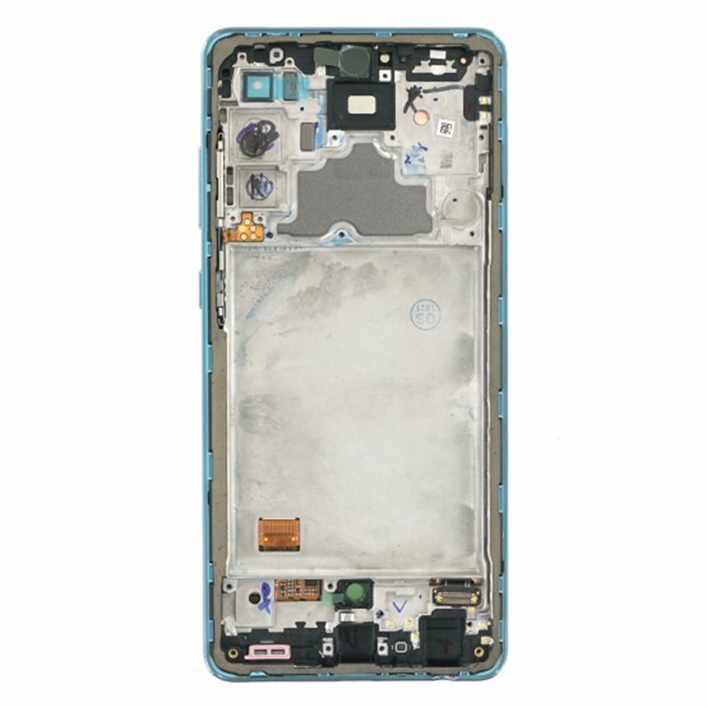 Componenta Samsung Original Display Touchscreen + Frame (16697), Samsung Galaxy A72 4G (SM-A725), GH82-25460B, Albastru