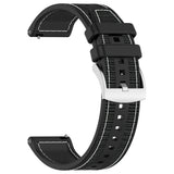 Curea smartwatch Techsuit Watchband 22mm (W051) compatibil cu Huawei Watch GT 2 (46mm)/GT 2 Pro/GT 3 Pro (46mm)/Ultimate, Xiaomi Watch S1, Negru