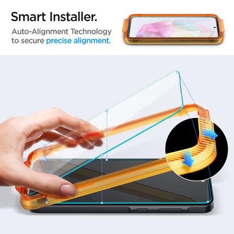 Folie de protectie Spigen (set de 2) Glas.tR Align Master (AGL07772) compatibil cu Samsung Galaxy A35 5G / M35, Transparent