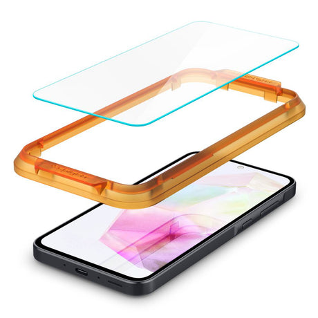 Folie de protectie Spigen (set de 2) Glas.tR Align Master (AGL07772) compatibil cu Samsung Galaxy A35 5G / M35, Transparent