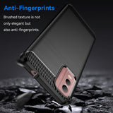 Husa de protectie Techsuit Carbon Silicone compatibil cu Nokia C32, Negru