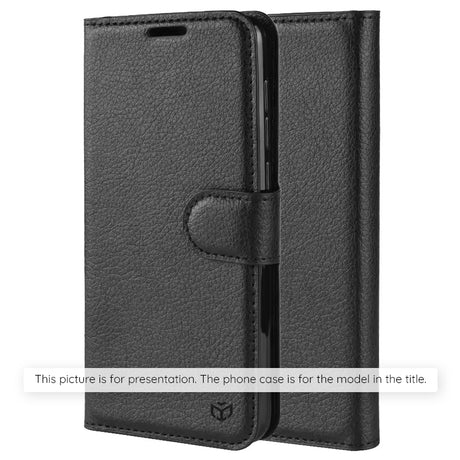 Husa de protectie Techsuit Leather Folio compatibil cu Xiaomi 17 Ultra, Negru