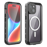 Husa de protectie ShellBox compatibil cu iPhone 15, Negru