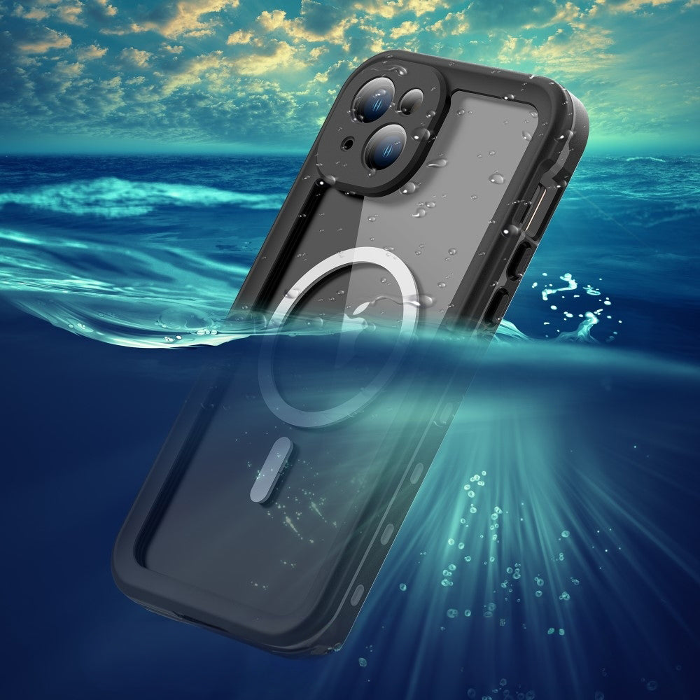 Husă ShellBox pentru iPhone 15 Plus, neagră