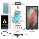 Husa de protectie ShellBox Waterproof IP68 compatibil cu Samsung Galaxy S23 Ultra, Negru