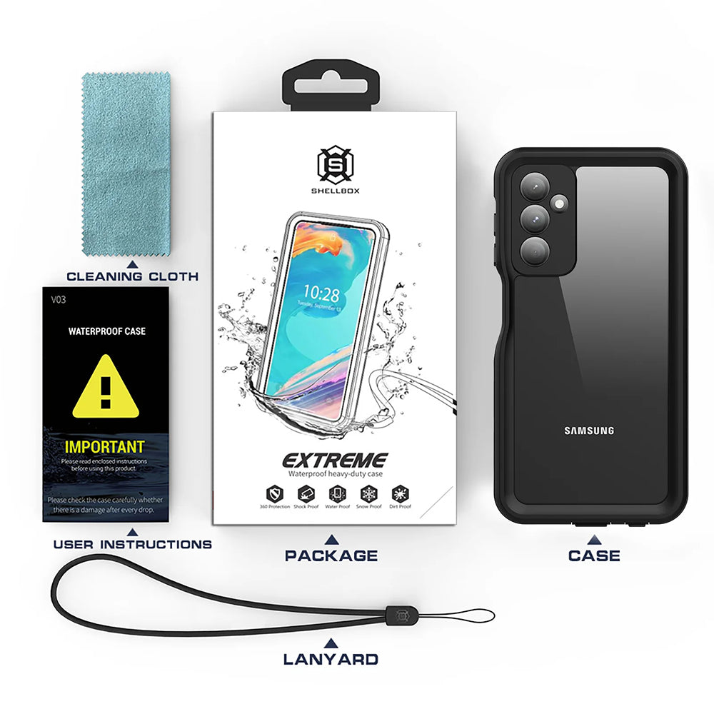 Husa de protectie ShellBox compatibil cu Samsung Galaxy A25 5G, Negru