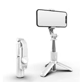 Suport Techsuit Mini Selfie Stick (L11), Stable Tripod with Bluetooth Self Timer, 360 Rotation, 73cm, Negru