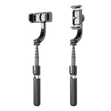 Suport Techsuit Selfie Stick (L08), Stable Gimbal/Tripod with Bluetooth Remote Control, 360 Rotation, 86cm, Negru