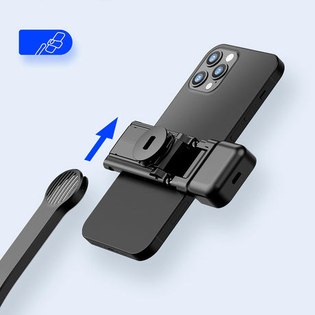 Suport Techsuit Selfie Stick (C01s), with Foldable Stable Tripod, Bluetooth Remote Control, Fill Light, 107cm, Negru