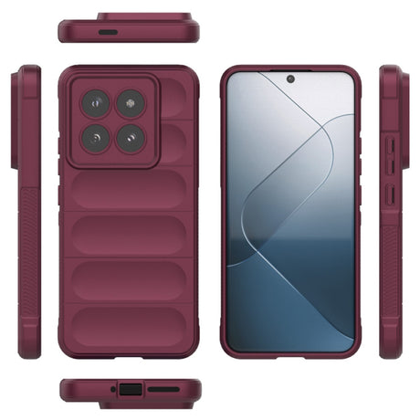 Husa de protectie Techsuit Magic Shield compatibil cu Xiaomi 14 Pro, Bordeaux