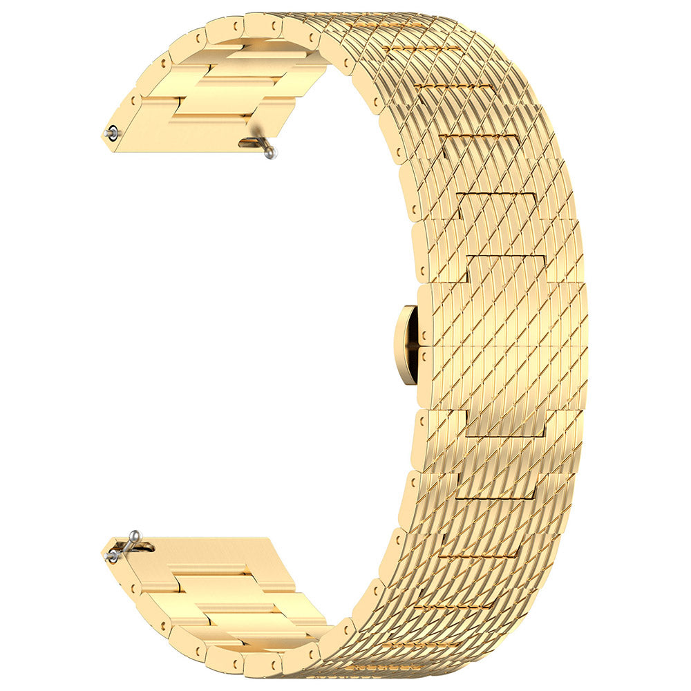Curea smartwatch Techsuit Watchband 22mm (W052) compatibil cu Huawei Watch GT 2 (46mm)/GT 2 Pro/GT 3 Pro (46mm)/Ultimate, Xiaomi Watch S1, Auriu