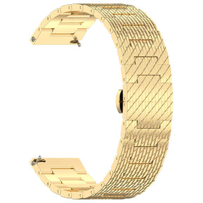 Curea smartwatch Techsuit Watchband 22mm (W052) compatibil cu Huawei Watch GT 2 (46mm)/GT 2 Pro/GT 3 Pro (46mm)/Ultimate, Xiaomi Watch S1, Auriu
