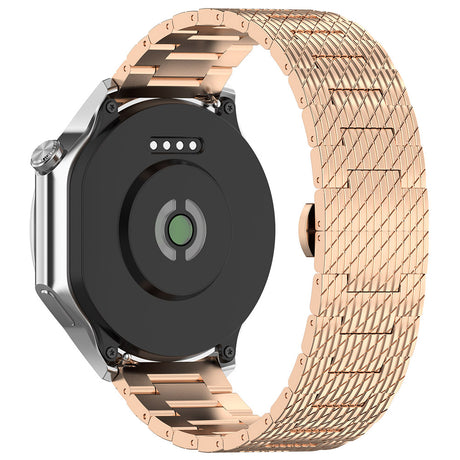 Curea smartwatch Techsuit Watchband 22mm (W052) compatibil cu Huawei Watch GT 2 (46mm)/GT 2 Pro/GT 3 Pro (46mm)/Ultimate, Xiaomi Watch S1, Rose Gold