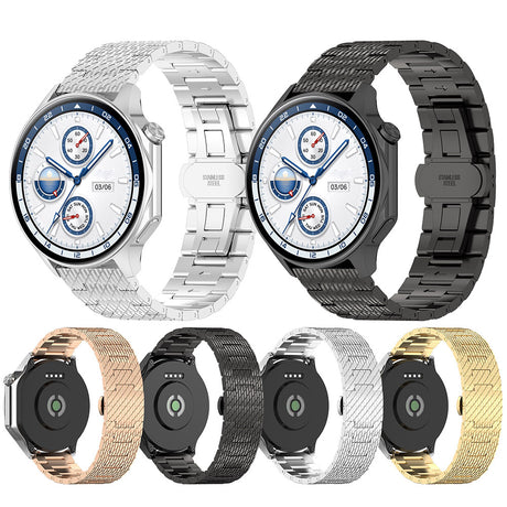 Curea smartwatch Techsuit Watchband 22mm (W052) compatibil cu Huawei Watch GT 2 (46mm)/GT 2 Pro/GT 3 Pro (46mm)/Ultimate, Xiaomi Watch S1, Rose Gold