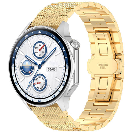 Curea smartwatch Techsuit Watchband 22mm (W052) compatibil cu Huawei Watch GT 2 (46mm)/GT 2 Pro/GT 3 Pro (46mm)/Ultimate, Xiaomi Watch S1, Auriu