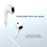 Casti Baseus Wired Earphones Encok CZ17 (A00170000213-Z1), Type-C, half-in-ear, 1.1m, 20Hz-20kHz, Moon White