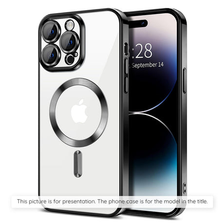 Husă Techsuit Luxury Crystal MagSafe pentru Xiaomi 17T, neagră
