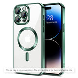 Husa de protectie Techsuit Luxury Crystal MagSafe compatibil cu Xiaomi 17T, Verde inchis