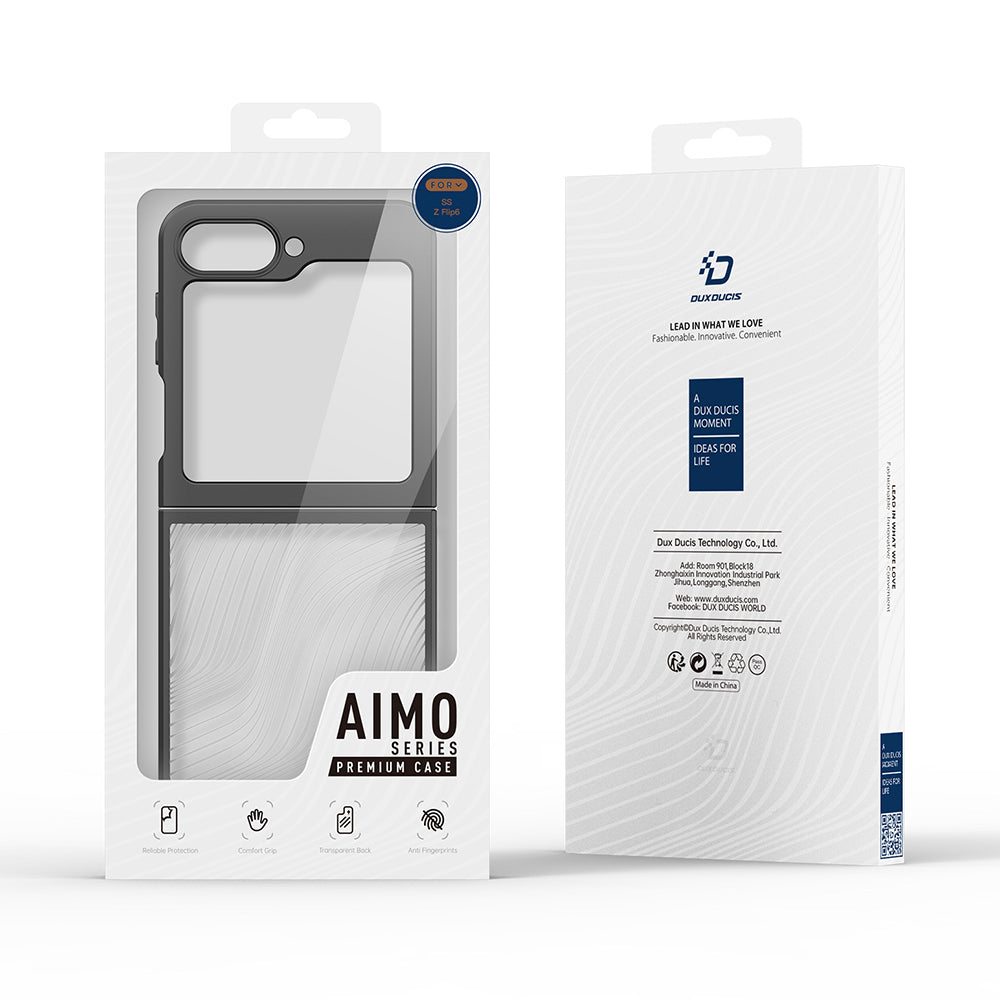 Husa de protectie Dux Ducis Aimo Series compatibil cu Samsung Galaxy Z Flip6, Negru