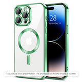 Husa de protectie Techsuit Luxury Crystal MagSafe compatibil cu Xiaomi 17T, Verde deschis
