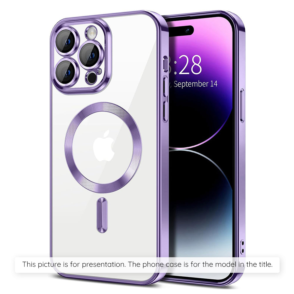 Husa de protectie Techsuit Luxury Crystal MagSafe compatibil cu Xiaomi 17T Pro, Mov