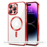 Husa de protectie Techsuit Luxury Crystal MagSafe compatibil cu Xiaomi 17T, Roșu