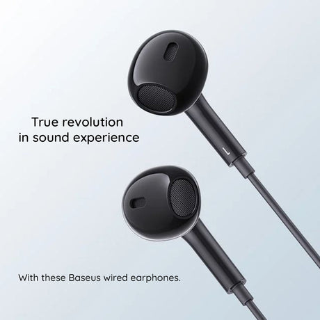 Casti Baseus Wired Earphones Encok CZ17 (A00170000113-Z1), Type-C, 20Hz-20kHz, Cluster Black