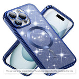 Husa de protectie Techsuit Luxury Glitter MagSafe compatibil cu Xiaomi 17T Pro, Albastru