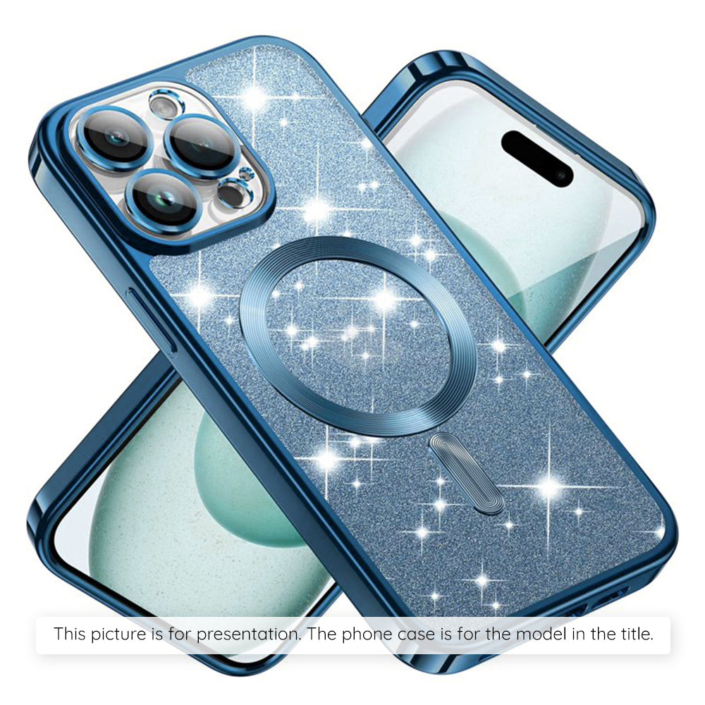 Husa de protectie Techsuit Luxury Glitter MagSafe compatibil cu Xiaomi 17T, Albastru