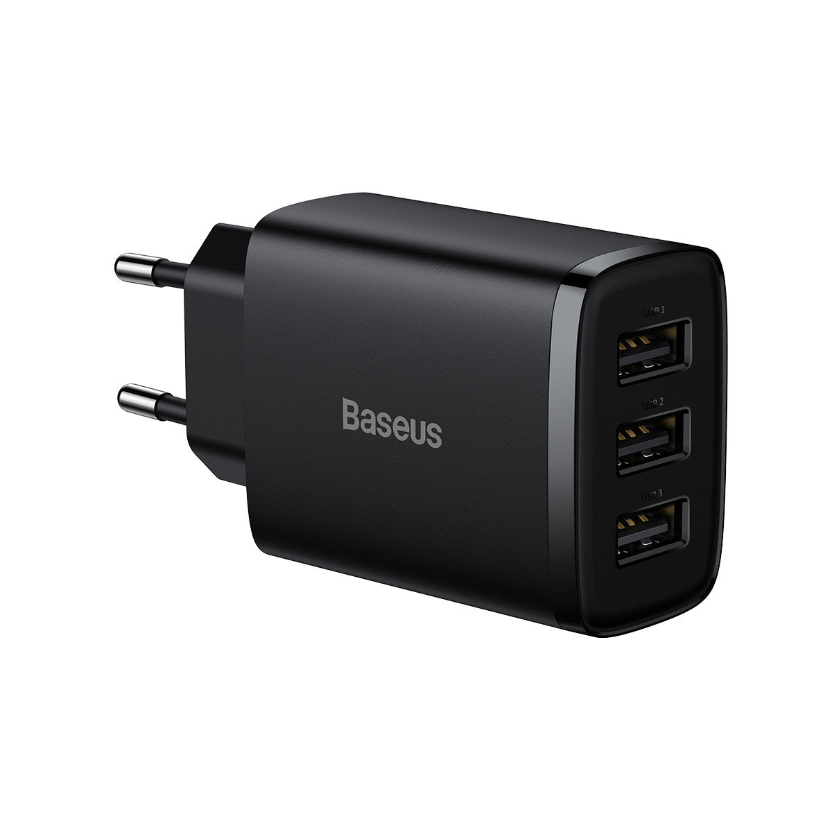 Incarcator Baseus Compact (CCXJ020101), Universal Compatibility, 3 x USB, 17W, 5V, Negru