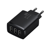 Incarcator Baseus Compact (CCXJ020101), Universal Compatibility, 3 x USB, 17W, 5V, Negru