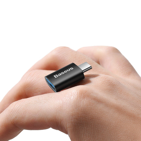 Adaptor Baseus OTG Type-C la USB 3.1 (ZJJQ000001), Negru