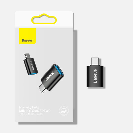 Adaptor Baseus OTG Type-C la USB 3.1 (ZJJQ000001), Negru