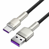 Cablu Baseus Cafule Series Metal (CAKF000201), USB to Type-C 66W, 2m, Negru