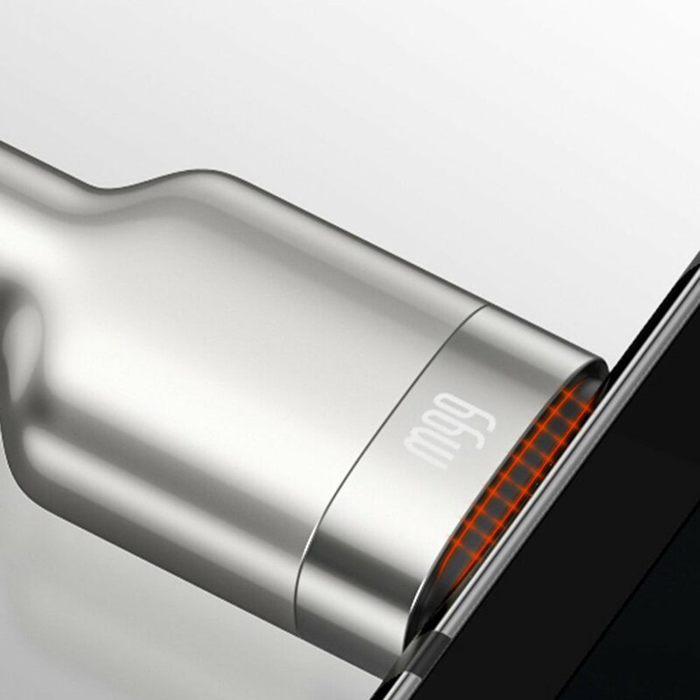 Cablu Baseus Cafule Series Metal (CAKF000201), USB to Type-C 66W, 2m, Negru