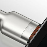 Cablu Baseus Cafule Series Metal (CAKF000201), USB to Type-C 66W, 2m, Negru