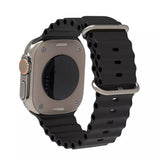 Curea smartwatch Techsuit Watchband (W038) compatibil cu Apple Watch 1/2/3/4/5/6/7/8/9/10/11/SE/SE 2/SE 3/Ultra/2/3 (42/44/45/46/49mm), Negru